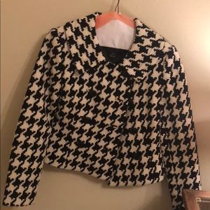 White House Black Market houndstooth jacket